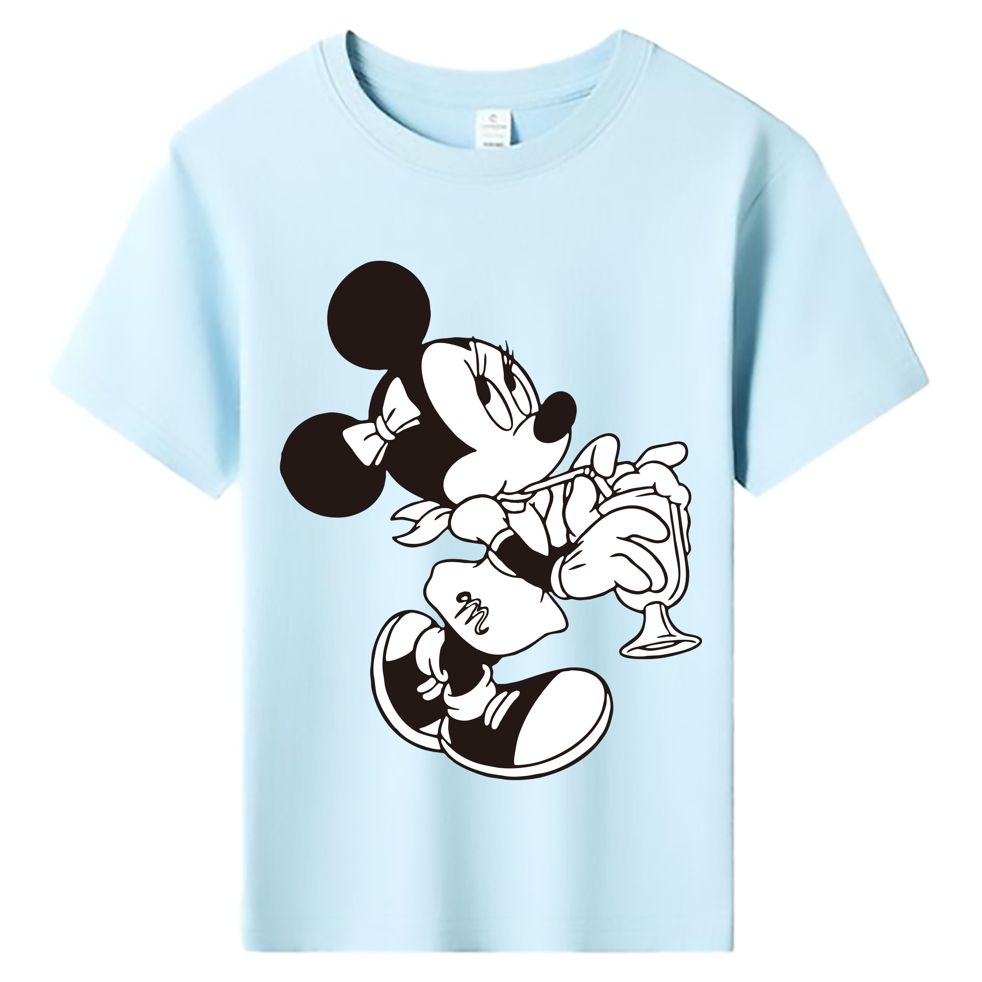 ミッキーマウス Mickey Mouse 綿100％キッズTシャツ（フロントプリント）